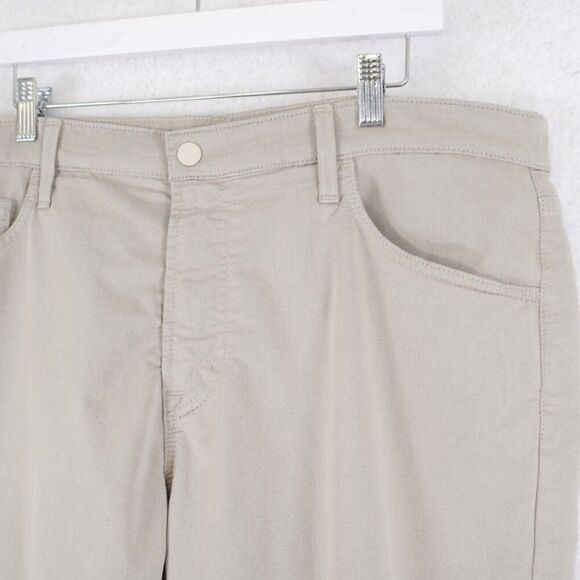 AG Adriano Goldsmied Everett Slim Straight Beige Cream Jeans 39/24 Mid Rise - Picture 3 of 11